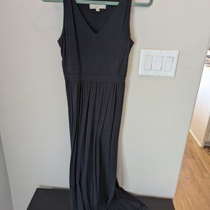 Loft Navy Cut Out Maxi Dress